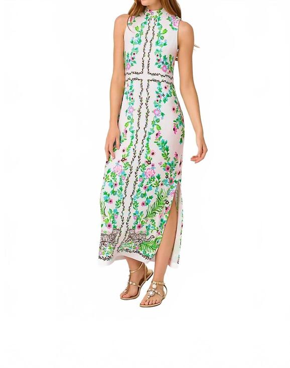 LILLY PULITZER Dresses & Skirts - NEW LILLY PULITZER wellington maxi dress in resort white royal zoo engineered